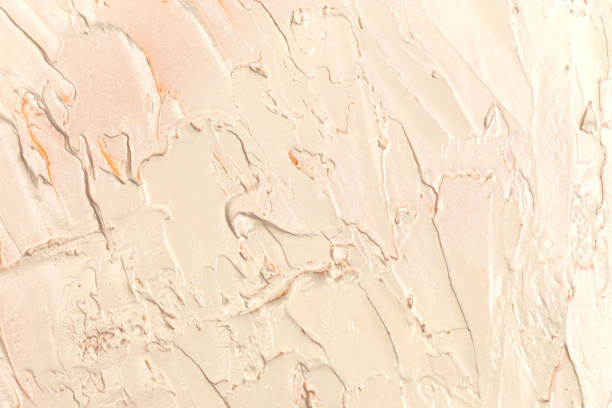 istock Cream color Painted Wall. Old Paint Background texture with copy space for text 1187684063