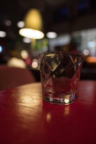 istock Tealight in a whiskey glass. 1187685380