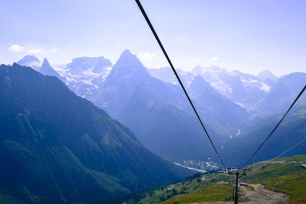 istock Mountain lift Dombay, Russian, Caucasus 1187685538