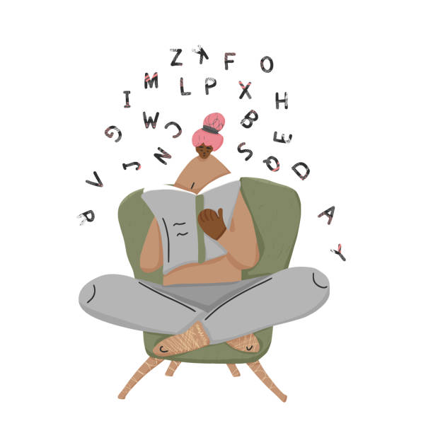 ilustrações de stock, clip art, desenhos animados e ícones de dyslexia concept vector sign with stylized letters - dislexia ilustrações