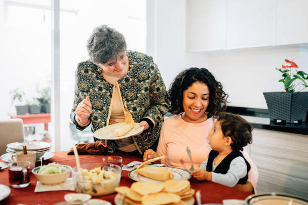 istock Christmas family dinner in Mexico 1187687925