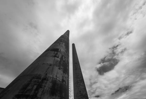 istock Black and white abstract industrial backround 1187689932