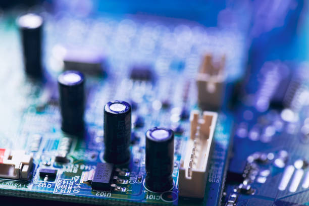 istock Close-up of electronic circuit board 1187692504