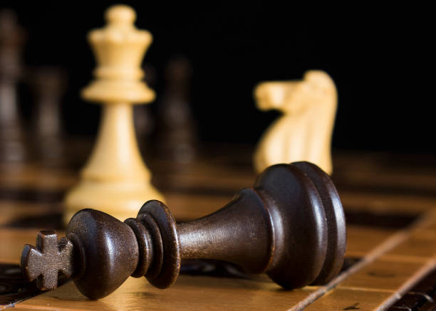 istock Chess photographed on a chessboard 1187695338