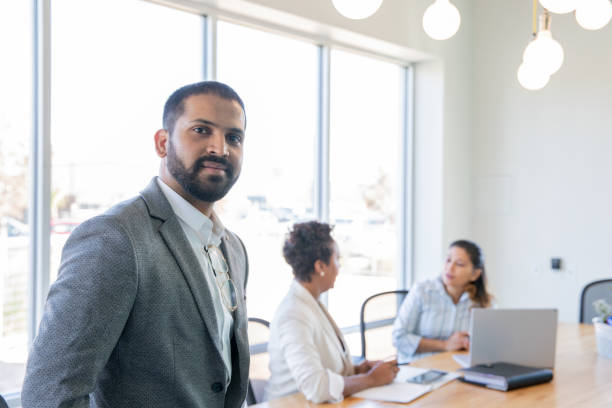 istock Professional male looking serious in office building 1187701589