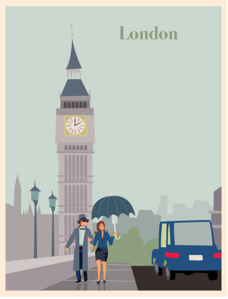 london scene - english culture uk promenade british culture stock-grafiken, -clipart, -cartoons und -symbole