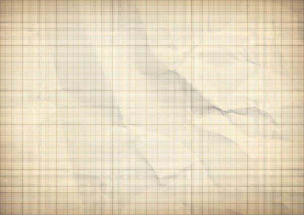 złoty wykres zmięty milimetr tekstury papieru. - graph paper crumpled graph mesh zdjęcia i obrazy z banku zdjęć