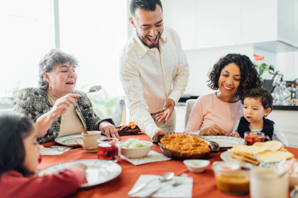 istock Christmas family dinner in Mexico 1187718982