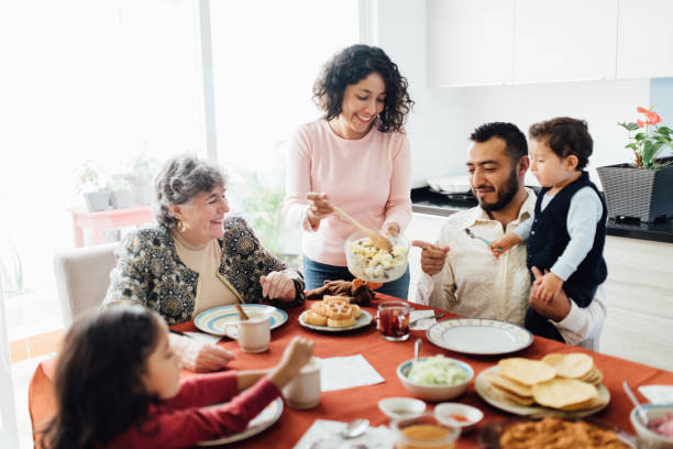Christmas family dinner in Mexico