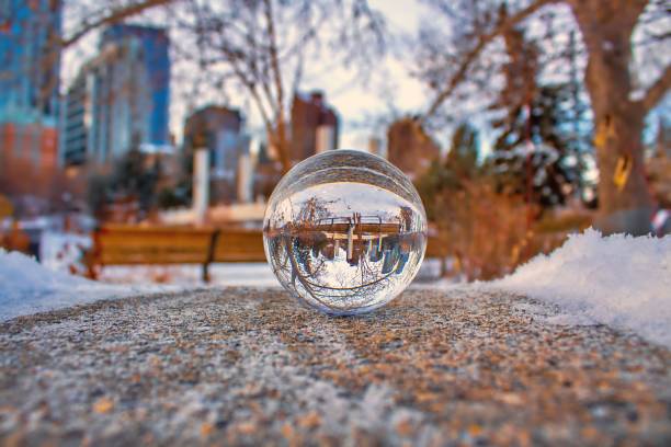 istock City View Through A Lensball 1187727806