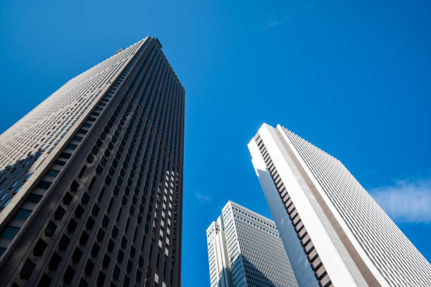 istock Tokyo Shinjuku building and blue sky 1187729020