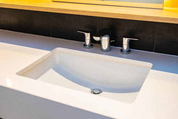 istock Water faucet Sink decoration in bathroom 1187732848