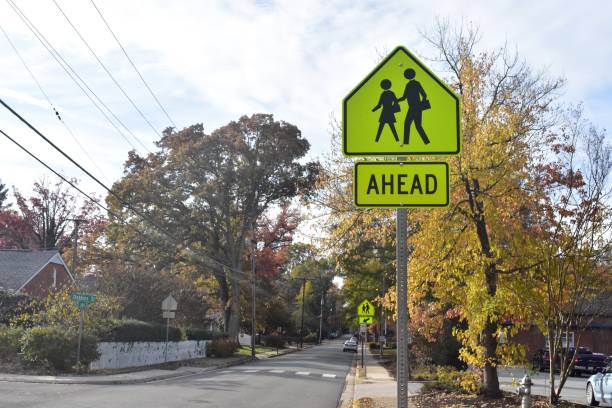 istock Pedestrian crossing sign 1187738094