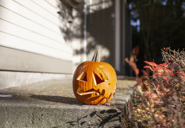 istock Pumpkin carved for halloween 1187739816