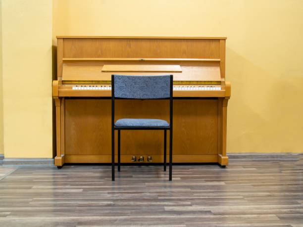 istock Wooden piano ready to playing 1187742465
