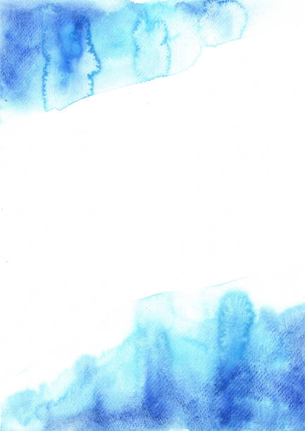 istock Abstract grunge blue watercolor hand painting background for decoration. 1187743220