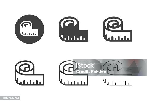 istock Measuring Tape Icons - Multi Series 1187756193