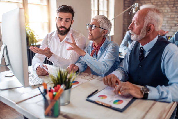 istock .Business people working new startup project at modern office 1187758403