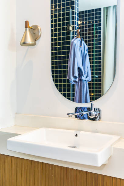 istock Water faucet Sink decoration in bathroom 1187760313