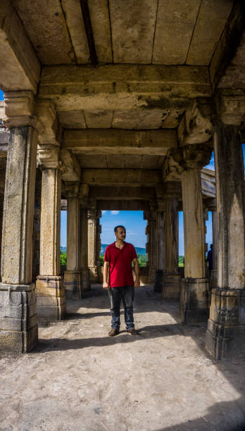 istock Young man exploring heritage Kabutar khana Pavilion 1187760344