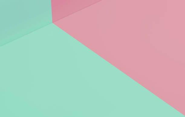 istock Duo pastel Colors minimal background. 1187763327