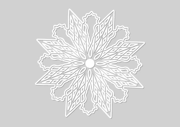 Snowflake vector art illustration