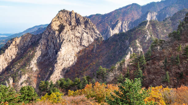 istock panoramic view of rocks and color mountain slope 1187768652