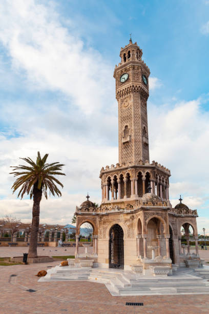 istock Old clock tower at Konak square, Izmir, Turkey 1187770027