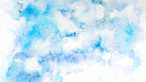 istock Watercolor painting of clouds 1187784956