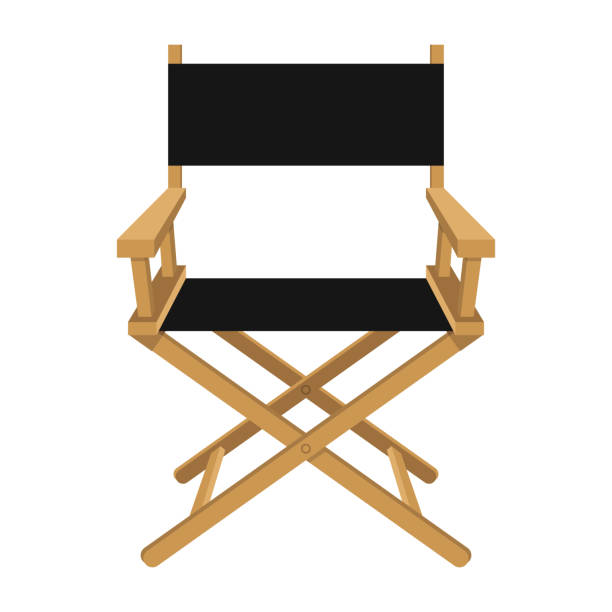 istock Movie director chair vector design illustration isolated on white background 1187787624