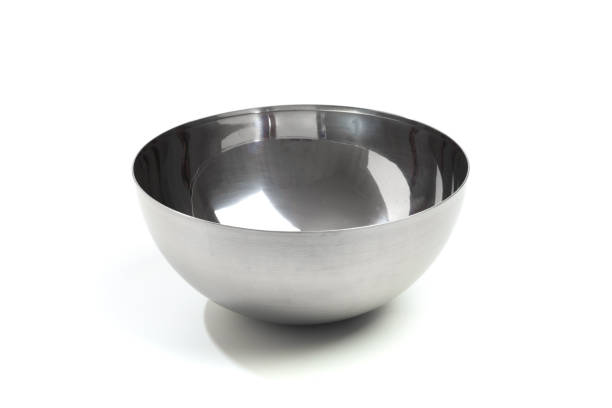 istock Kitchen mixing stainless steel Bowl isolated on white Background 1187787746