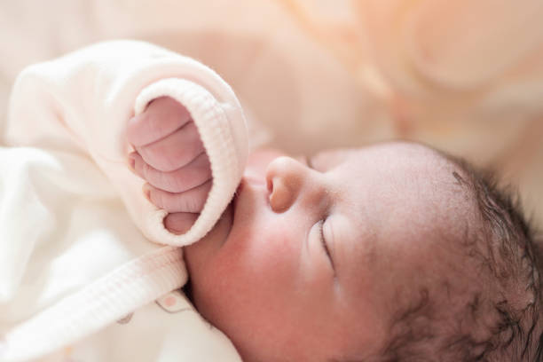 istock Newborn baby girl 1187789480
