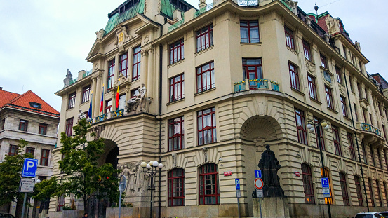 Prague City Hall (NovÃ¡ radnice), the new central administrative building, an important piece of Art Nouveau architecture