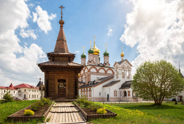 istock Wooden chapel in Trinity-Varnitsky Monastery 1187792789