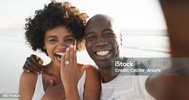 Look Whos Engaged Stock Photo - Download Image Now - Engagement, Engagement Ring, Couple - Relationship