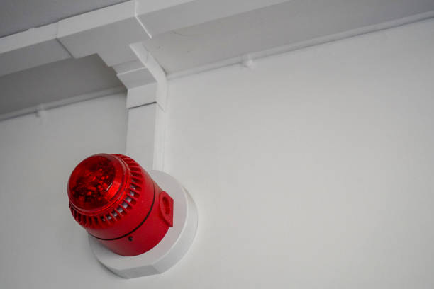 istock Red fire alarm sounder 1187794698