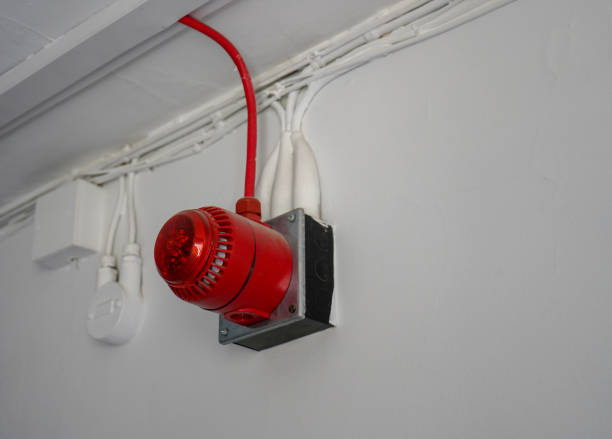 istock Red fire alarm sounder 1187794702