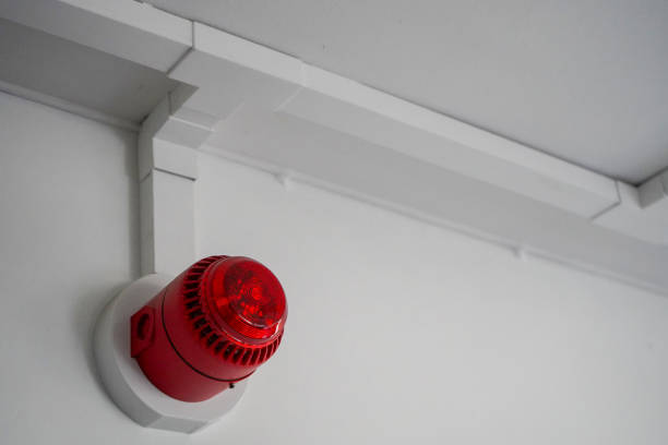istock Red fire alarm sounder 1187794714
