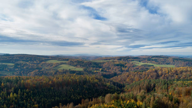 istock Panoramic aerial view of German landscape 1187794967