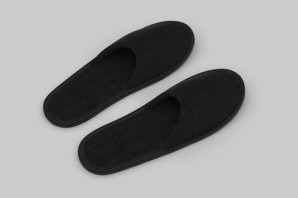 istock Cotton Cloth Spa Slipper For Branding. 3d render illustration. 1187800763