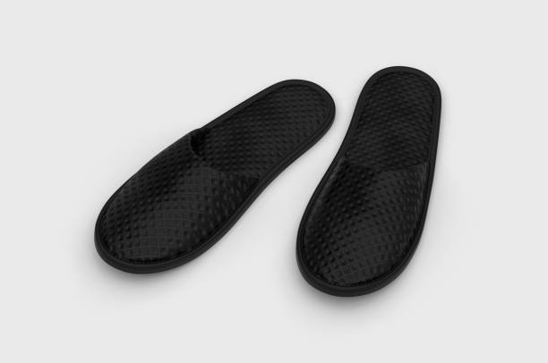 istock Cotton Cloth Spa Slipper For Branding. 3d render illustration. 1187800825