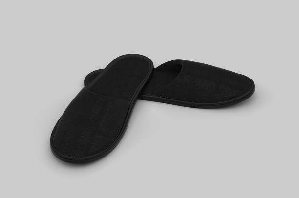istock Cotton Cloth Spa Slipper For Branding. 3d render illustration. 1187800862