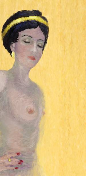 istock Impressionist portrait of a young woman 1187802237