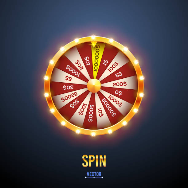 illustrazioni stock, clip art, cartoni animati e icone di tendenza di realistica fortuna di filatura 3d - roulette roulette wheel gambling spinning