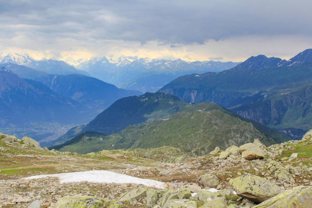 istock Scenic mountain view of the Swiss Alps 1187807708