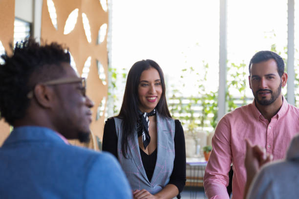 istock Interracial team of colleagues discussing startup 1187808754