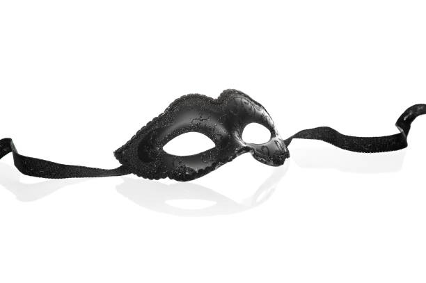 istock black venetian mask on white background 1187812459