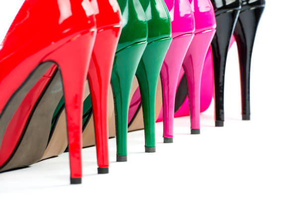 istock Fashion concept: High heels shoes in different colors 1187813057