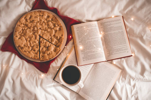 Apple pie with cup of coffee