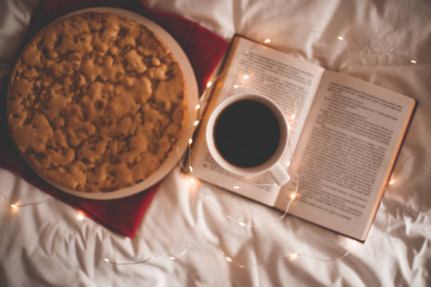 Apple pie with cup of coffee